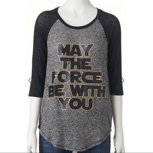Rock & Republic Star Wars Ragland LIGHTWEIGHT Sweater Sz XS